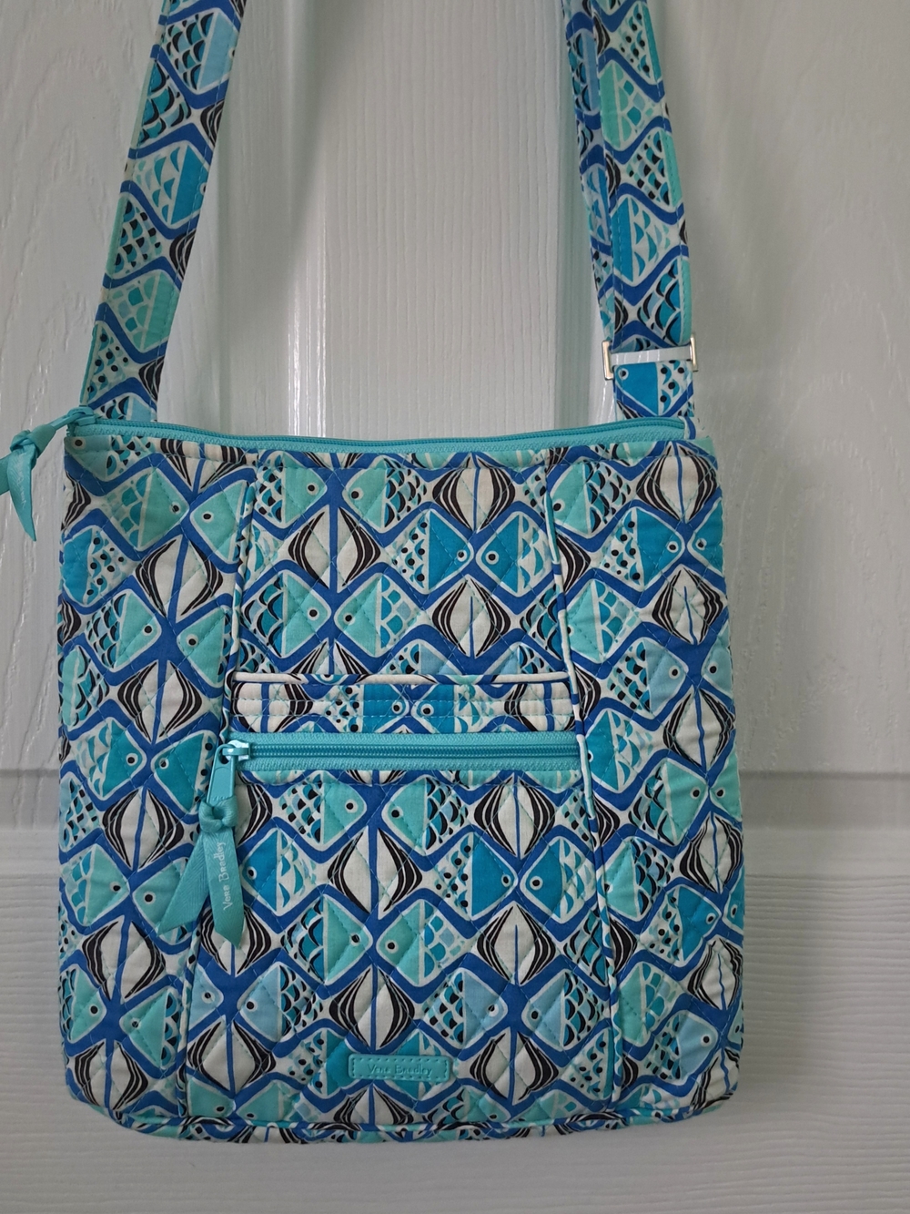 Vera Bradley Go Fish Quilted Crossbody